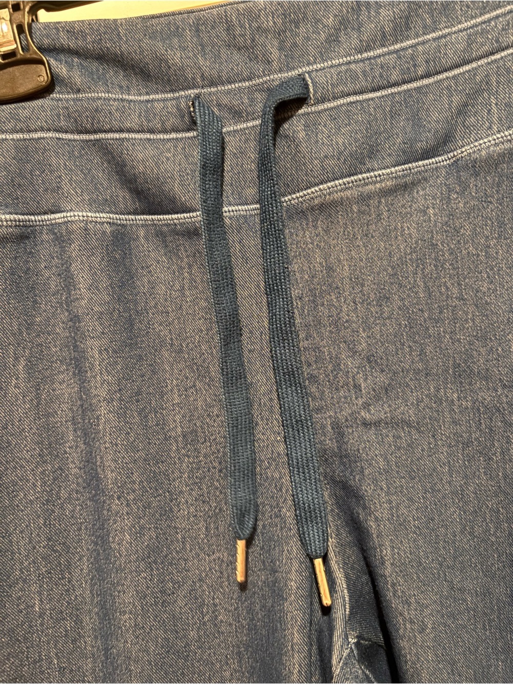 Halara Women’s Blue Jeggings with Drawstring Waist - Picture 2 of 5